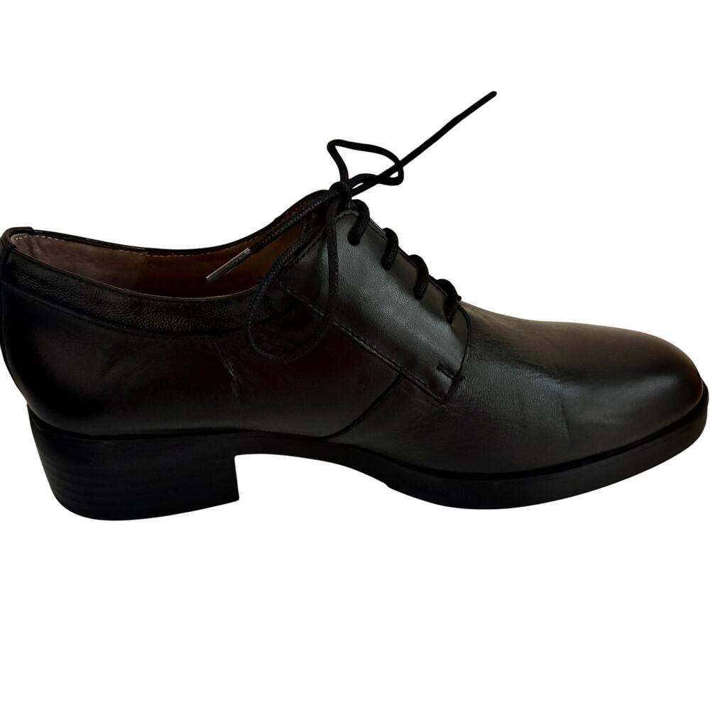 NWT Wonders Spain Leather Oxford Block Heel Shoes Lace Up Academia Preppy